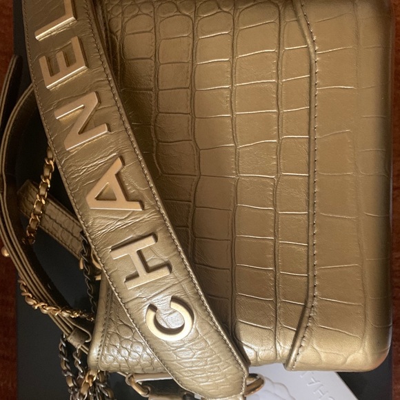 Chanel Gabrielle Embossed Croc Size Small - Picture 2 of 11